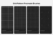 Grid Pattern Procreate Brushes, a Brush Add-On by Creative Veila (Thumbnail 5 of 9)