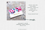 Watercolor Roses bouquet Clipart PNG, an Illustration by BohoCalligraphy (Thumbnail 2 of 2)