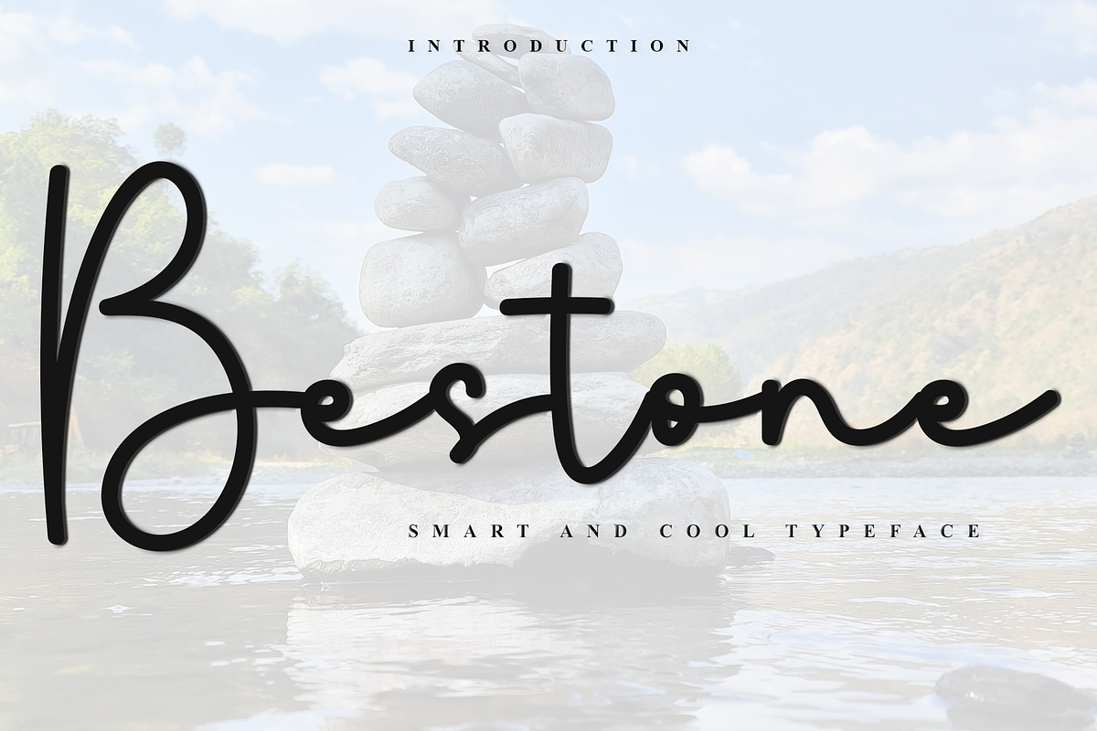 Bestone, a Handwritten Font by InermediaSTUDIO (Photo 1 of 8)