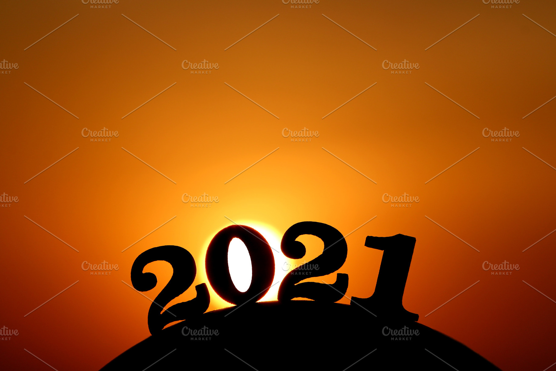New year 2021 the word 2021 behind containing 2021, new, and year, a Holiday Photo by Detriana
