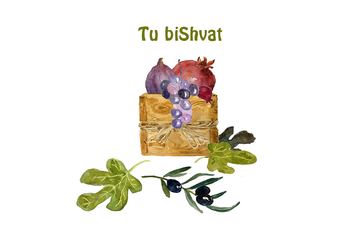 Jewish Year Holidays watercolor set, an Illustration by Bychovsky design (Photo 11 of 12)