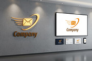 Company Mail Delivery Logo Design, a Branding & Logo Template by Saba Vector (Thumbnail 3 of 3)