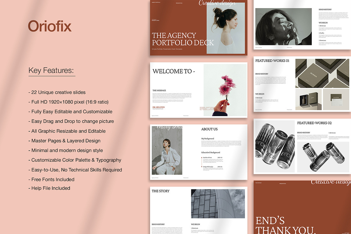 Agency Portfolio Deck, a Presentation Template by Oriofix (Photo 2 of 11)