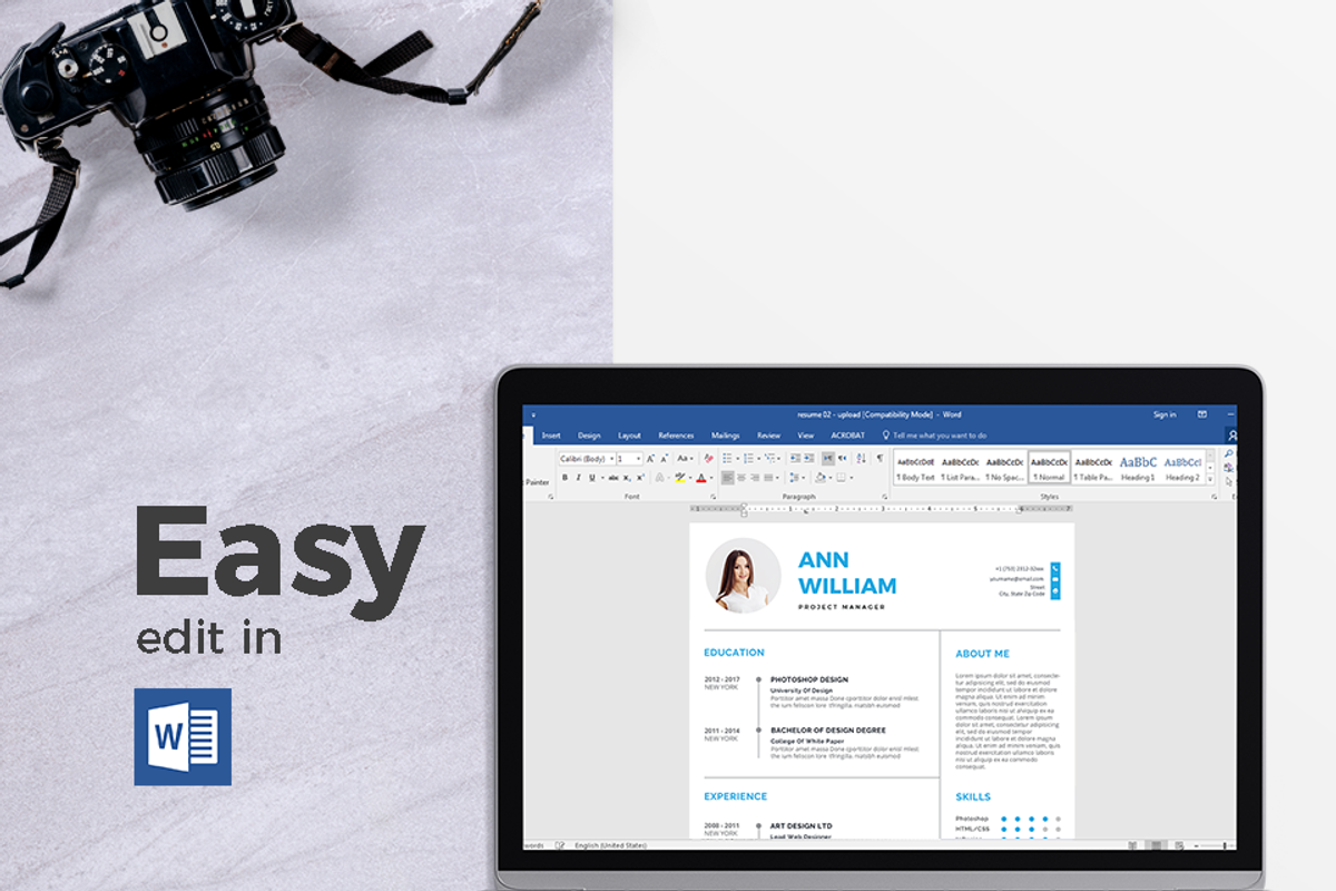 Cover Letter & Resume Template, a Resume Template by Hito Graphic (Photo 6 of 8)