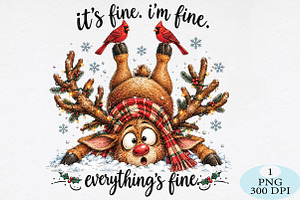 Everything's Fine Christmas PNG