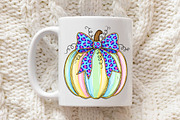 Brushstroke Coquette Glitter Pumpkin, an Illustration by Libby Wishes (Thumbnail 5 of 6)