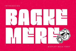 Bagke Mere - Bold Font