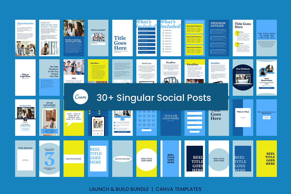 Simple Canva Branding Launch Bundle, a Social Media Template by WorkShy Studio (Photo 11 of 21)