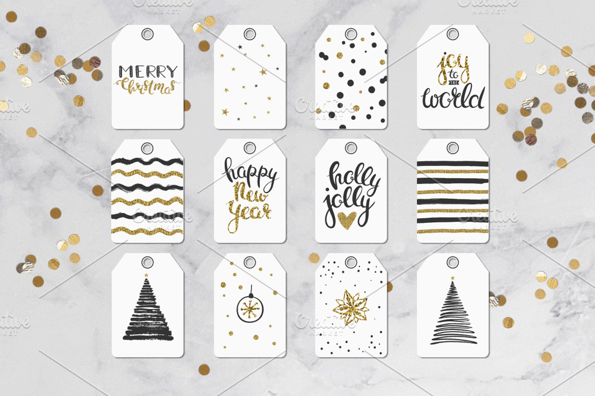 Black & Gold Christmas design kit, a Background Graphic by harmonia_green_art (Photo 3 of 9)