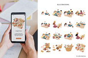 Summer picnic clipart | svg, png, ai, a Person Illustration by LyubovZaytseva (Thumbnail 10 of 14)