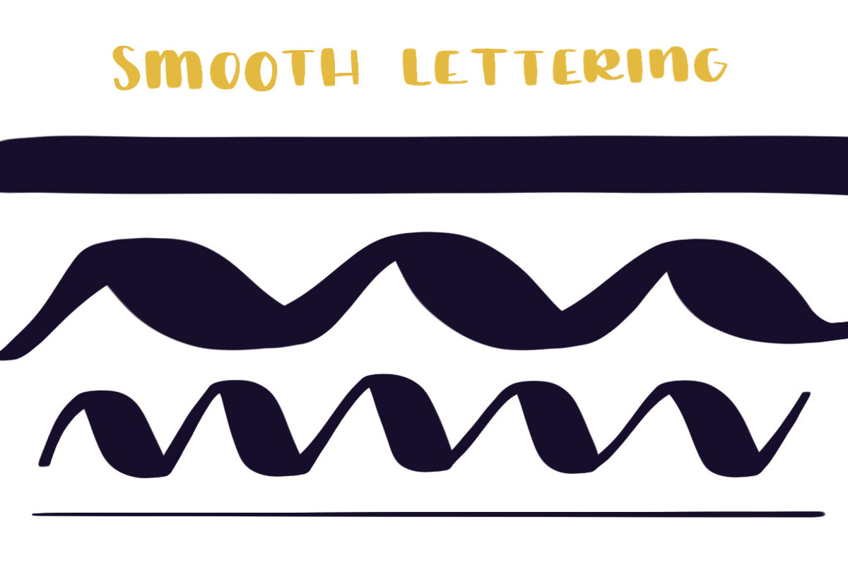 Textured & Smooth Lettering Brushes preview 2