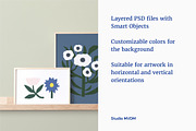 Wooden Frame Print - Mockup Bundle, a Product Mockup by Studio MVDM (Thumbnail 3 of 8)