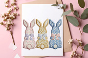 Patchwork Easter Png Yarn Easter Bun, an Illustration by SinaCreation (Thumbnail 6 of 7)