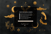Gold Celestial Graphics Astrology, an Object Graphic by Under My Cozy Roof (Thumbnail 16 of 16)