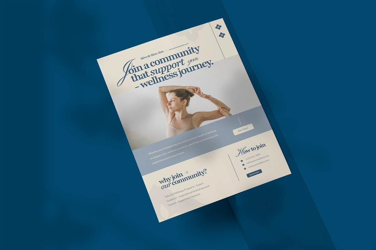 Wellness Journey Community - Flyer, a Flyer Template by VUNIRA (Photo 3 of 3)