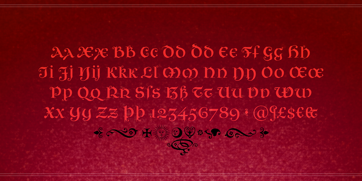 Rosenbaum, a Blackletter Font by Andreas Stötzner (Photo 5 of 5)