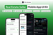 Real Estate Seller Mobile App UI Kit, an UI Kit Template by Moni Studio (Thumbnail 1 of 5)