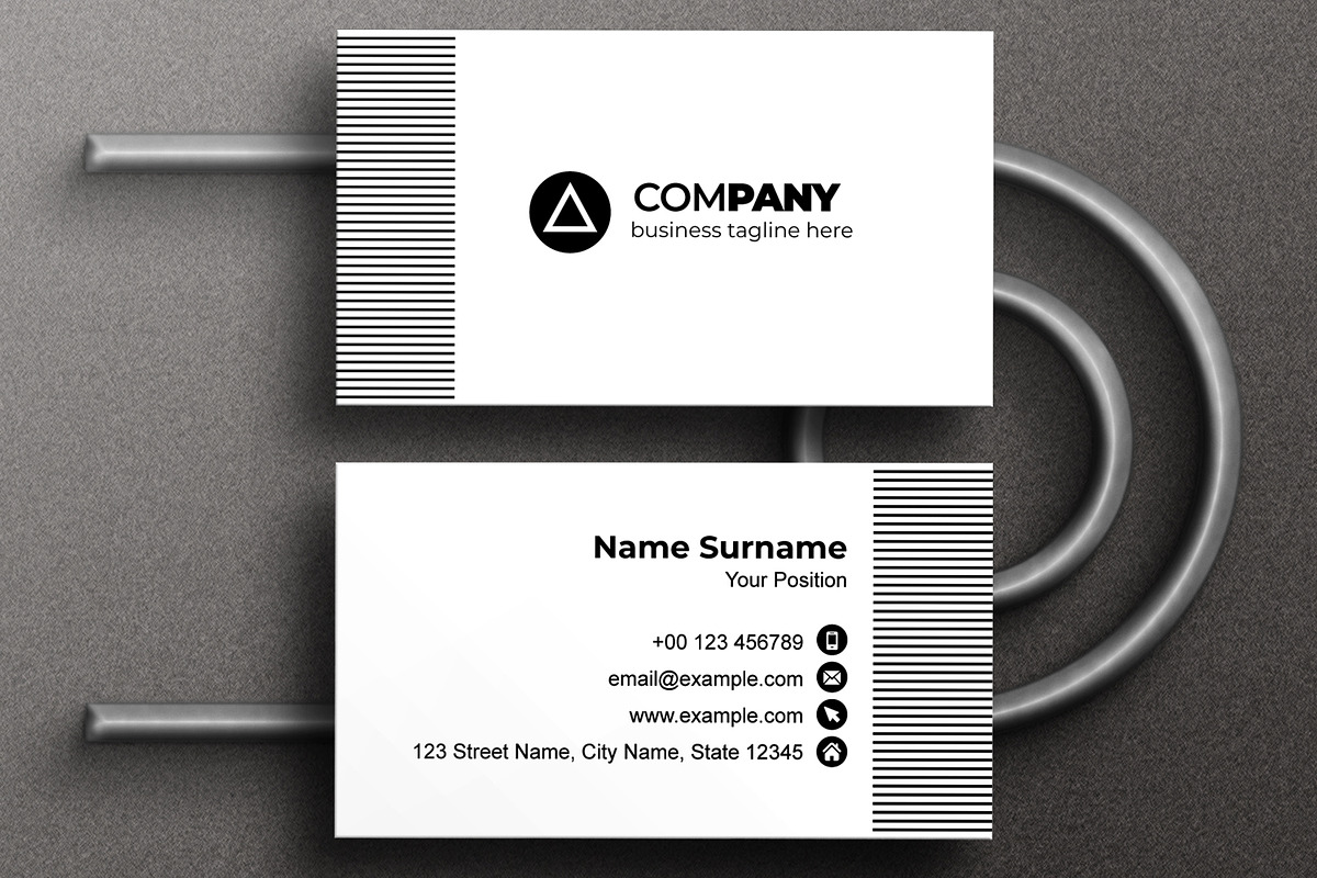 Minimal Business Card Design, a Business Card Template by MightyDesign (Photo 3 of 6)