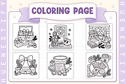 Christmas Little Things Coloring, a Seasonal Illustration by Design Station (Thumbnail 2 of 3)