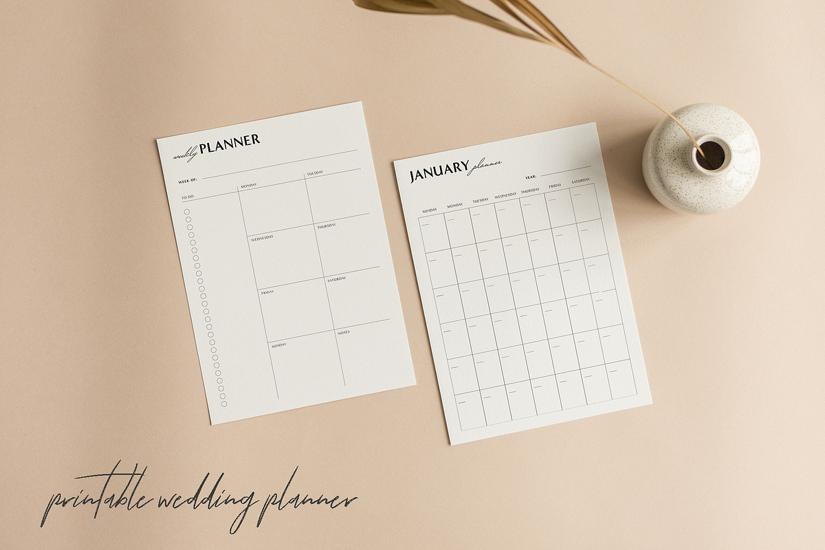 Printable All-in-One Wedding Planner, an Invitation Template by StudioVonBraitenberg (Photo 4 of 5)