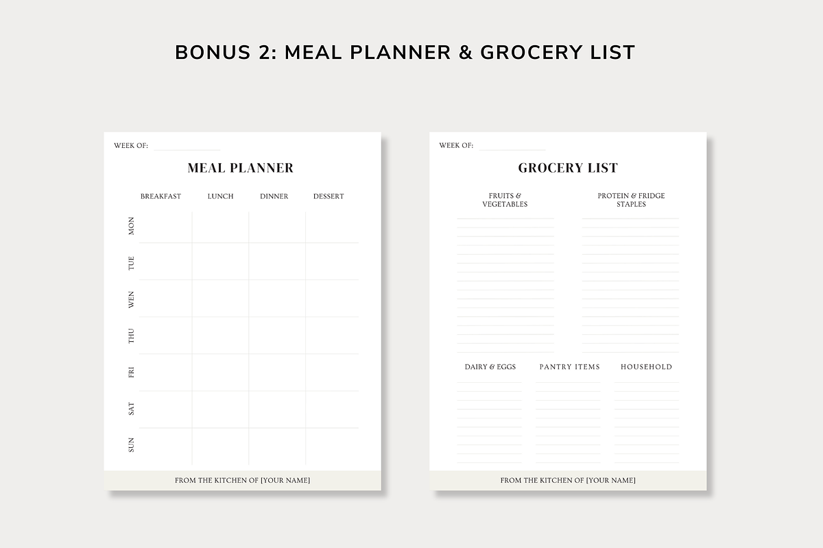 Recipe Template Bundle Canva, a Card Template by OrganizationOasisRo (Photo 6 of 10)