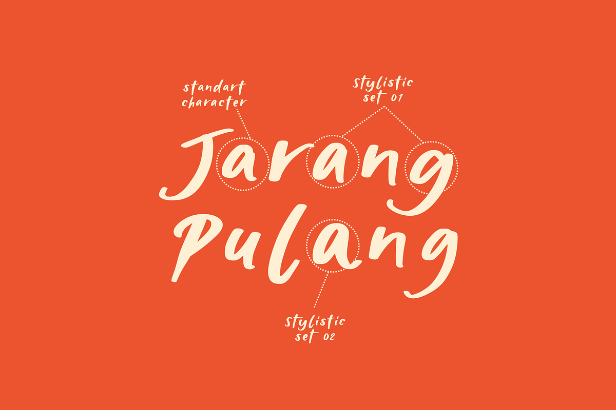 Jarang Pulang, a Handwritten Font by Bluestudio (Photo 9 of 9)