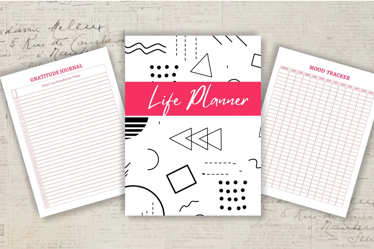 Printable Life Planner Template, a Stationery Template by Design House (Photo 4 of 9)
