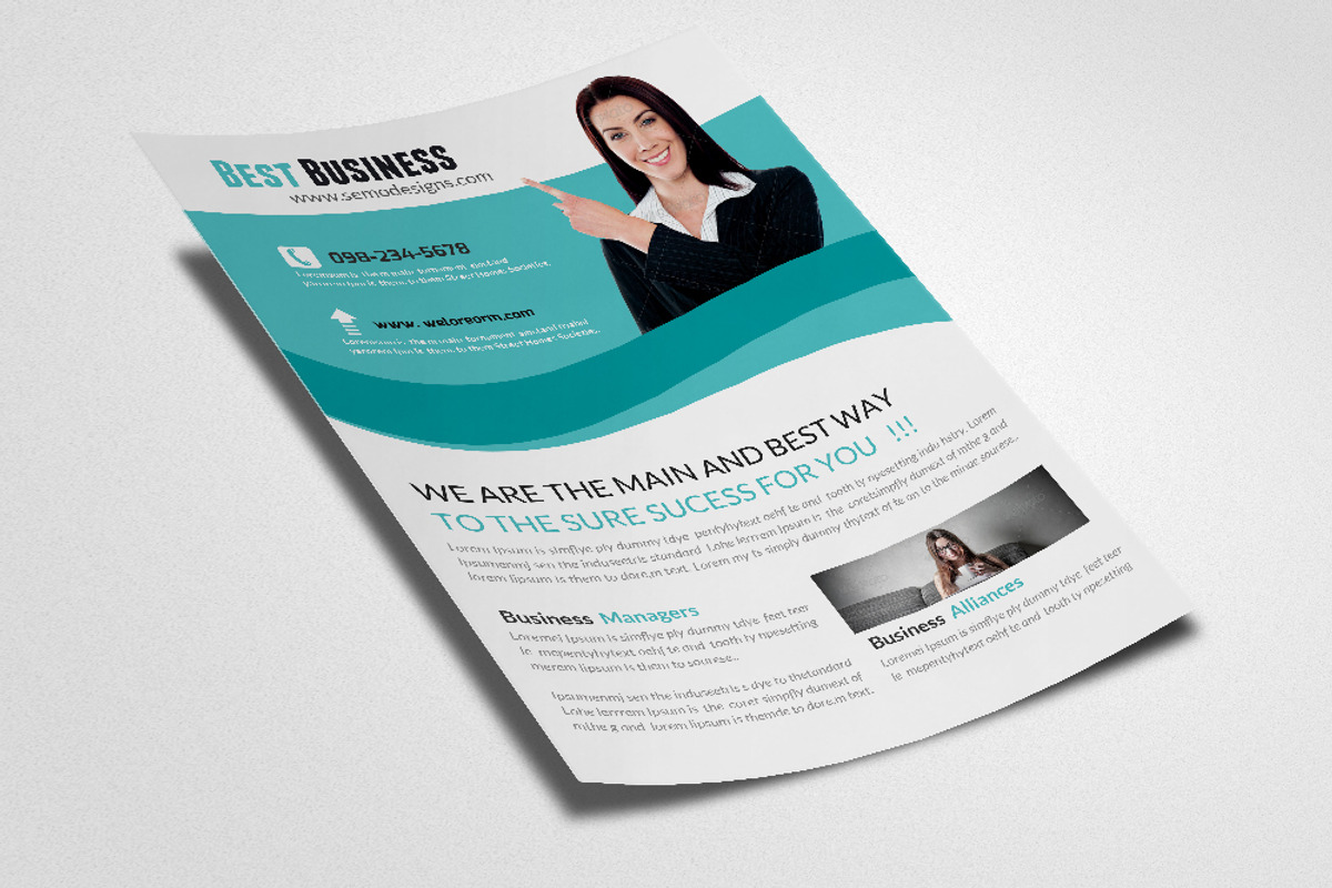 Creative Business Flyer Template, a Flyer Template by Psd Templates (Photo 3 of 3)