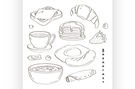 Classic delicous breakfast collectio