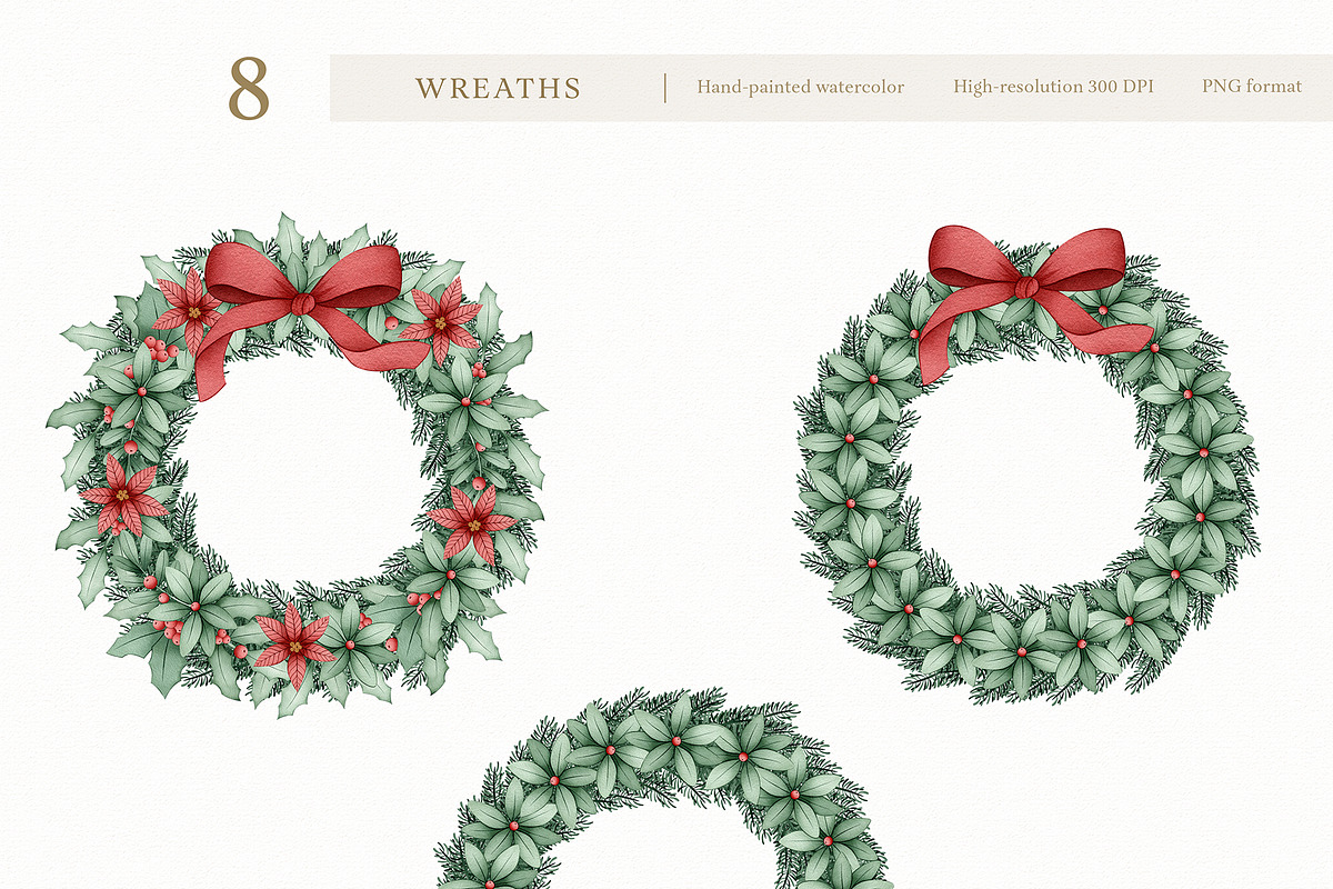 Watercolor Whimsical Christmas Set, a Decorative Illustration by Carol Lozove (Photo 17 of 44)