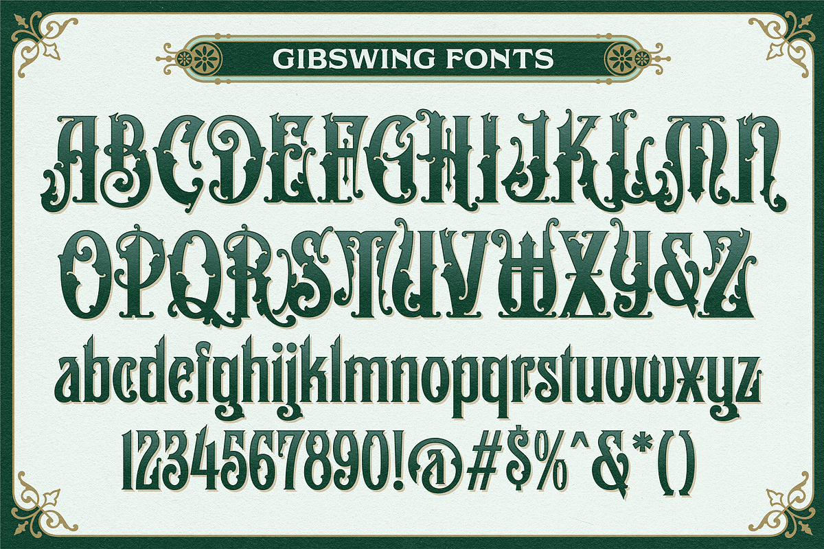 NS Gibswing Fonts + Extras, a Font by Novisouldado (Photo 4 of 11)