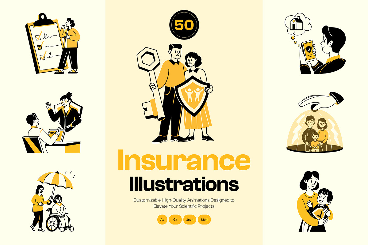 Animated Insurance Drawing