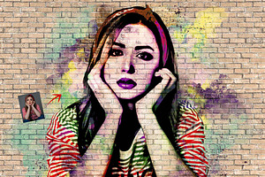 Graffiti Art Photo Effect Template