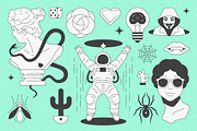Y2K Illustrations and Elements Set, an Object Illustration by Vasya Kobelev (Thumbnail 9 of 17)