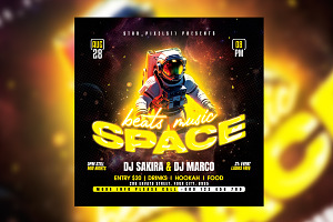 Space Flyer Template, a Flyer Template by StarPixles11