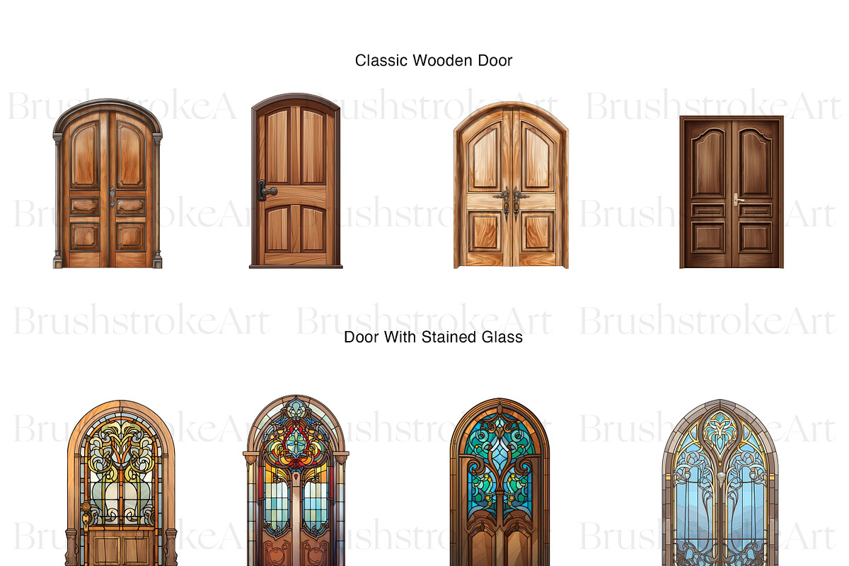 Door Illustration Clipart, Door PNG, a Decorative Illustration by BrushstrokeArtGB (Photo 5 of 9)