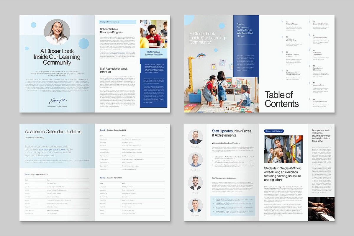 Newsletter Brochure Template, a Brochure Template by BrandPacks