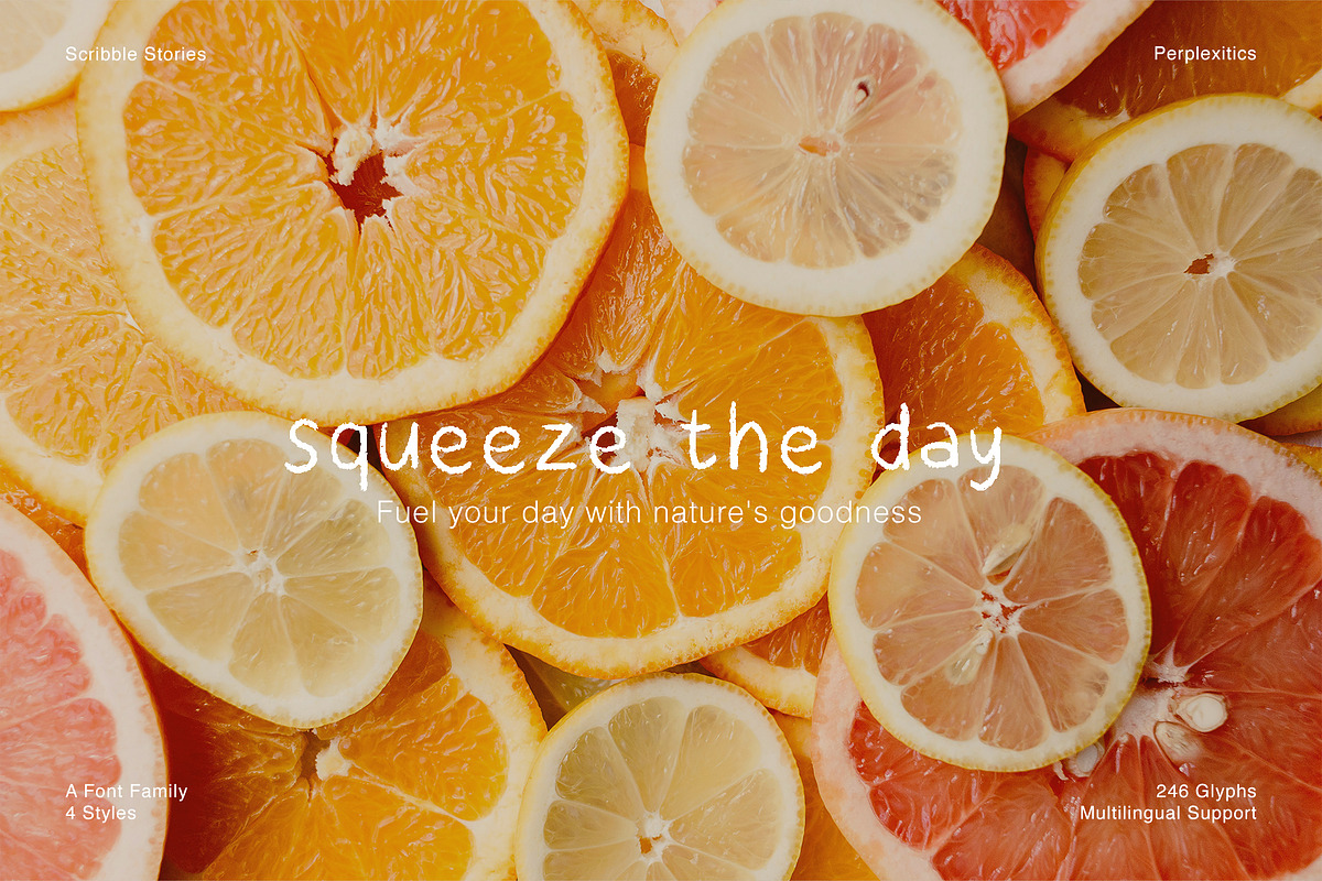 Oil Pastel Font Scribble Stories, a Handwritten Font by Perplexitics (Photo 5 of 10)
