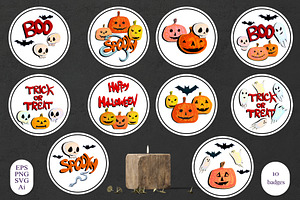 Boo Pumpkin Clipart