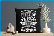 Heart In Heaven Brother Memorial SVG, an Object Graphic by Creativeusart (Thumbnail 4 of 4)
