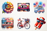 Retro 4th of july Sublimation, an Illustration by RobertsArt (Thumbnail 4 of 7)