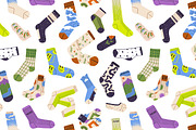 Modern, stylish socks set + patterns, an Object Illustration by PaperTrident (Thumbnail 3 of 3)