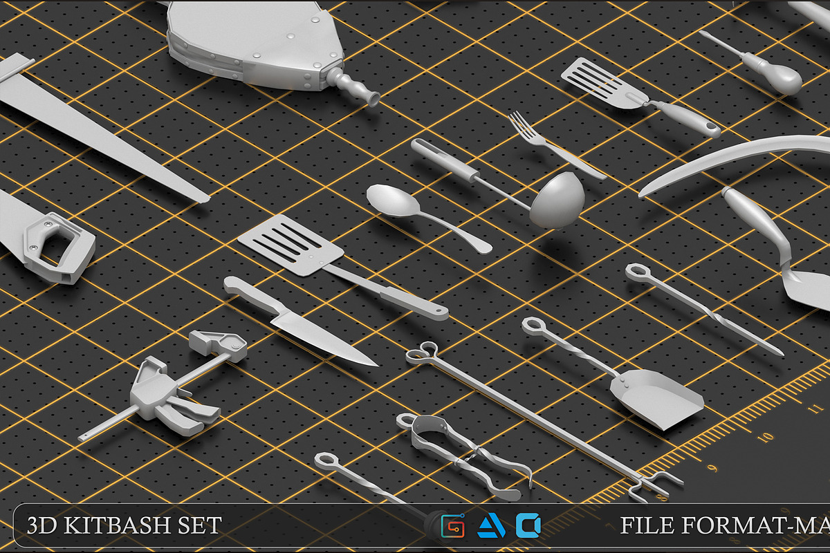 Mega pack items kitbash, an Object 3D Model by MohamedHussien1 (Photo 5 of 8)