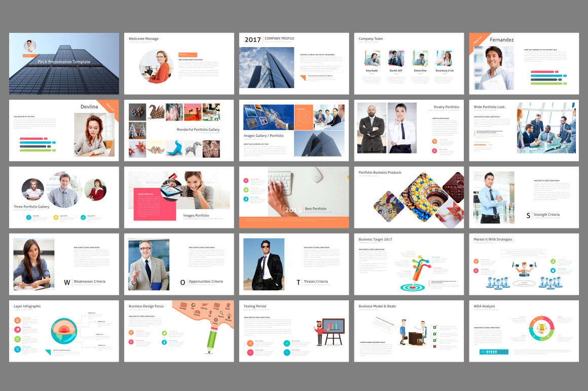 Pitch Business Presentation | Presentation Templates ~ Creative Market