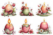 Easter Egg Candle Clipart, an Illustration by Daily.Designs (Thumbnail 8 of 8)