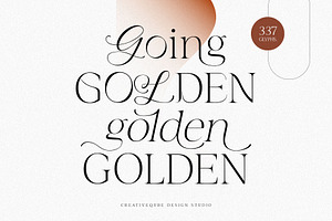 Going Golden Font Family