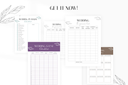 Printable Wedding Planner, a Stationery Template by Digital_Mind (Thumbnail 6 of 6)