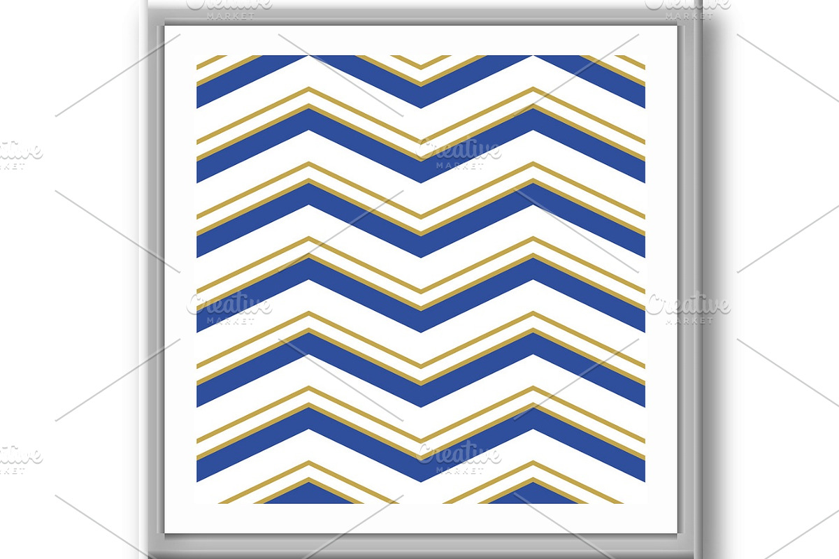 Geometric Seamless Vector Blue and, a Pattern Graphic by FineArtStudio (Photo 3 of 3)