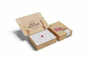 Kraft Paper Box Mockup