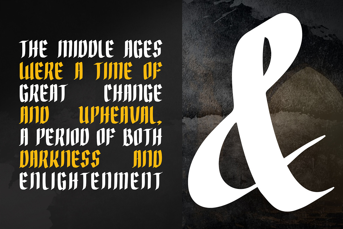Scrivener Handwritten Blackletters, a Blackletter Font by dansdesign (Photo 4 of 12)